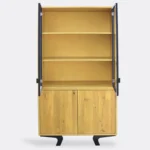 Designer oak display case made of solid wood for the living VITA