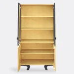 Designer oak display case made of solid wood for the living VITA