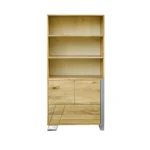 Designerski regał drewniany z szufladami i szafką BORA