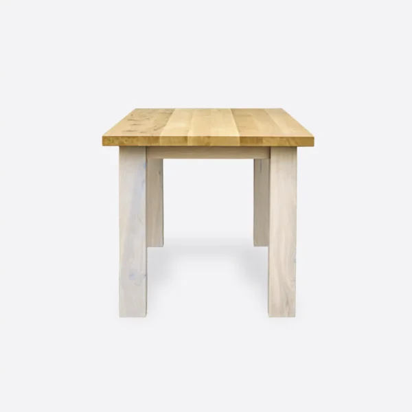 Wooden oak dining table BIANCO table made of solid wood to size