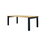 Industrial oak dining table LUKKA