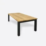 Industrial oak dining table LUKKA