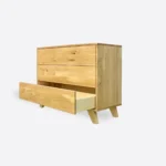 Dębowa komoda z szufladami stylowa do salonu sypialni NESS