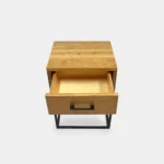 Szafka nocna z litego drewna loft do sypialni MERIS