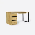 Biurko dębowe z szufladami z litego drewna do gabinetu CAMERON