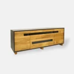 Dębowa szafka RTV z drewna litego do salonu LAGOS