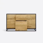 Oak chest of drawers ADEO III in industrial loft style