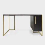 Nowoczesne biurko z litego drewna dębowego do biura gabinetu CARIN