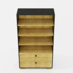 Large bookcase with drawers and shelves for the living room CARLA