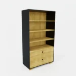 Large bookcase with drawers and shelves for the living room CARLA