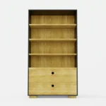 Large bookcase with drawers and shelves for the living room CARLA