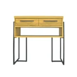 Oak herringbone console for hallway CARIN