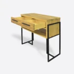 Oak herringbone console for hallway CARIN