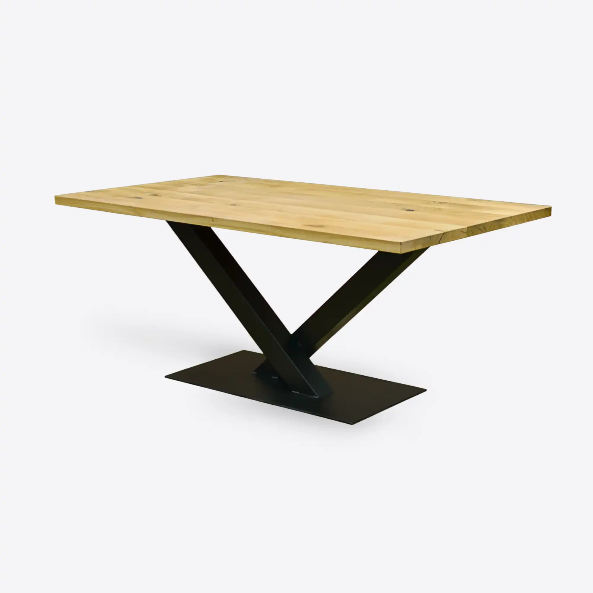 Modern oak table in loft style to size for the dining room VENTO