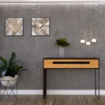 Modern wooden console with drawers for the living room LAGOS