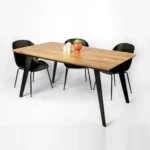 Nowoczesny stół z dębowym blatem z dostawkami na zamówienie do jadalni CORTEZ