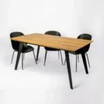 Nowoczesny stół z dębowym blatem z dostawkami na zamówienie do jadalni CORTEZ