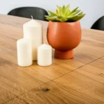 Nowoczesny stół z dębowym blatem z dostawkami na zamówienie do jadalni CORTEZ