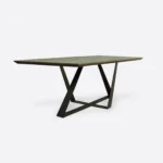 Industrial oak table with extra beds for the dining room BORNEO I