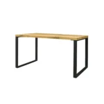 Stół industrialny z dębowym blatem loft do jadalni WESTA I