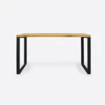 Stół industrialny z dębowym blatem loft do jadalni WESTA I