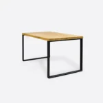 Stół industrialny z dębowym blatem loft do jadalni WESTA I