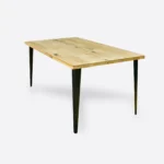 Modern oak table with a black base - VIVA