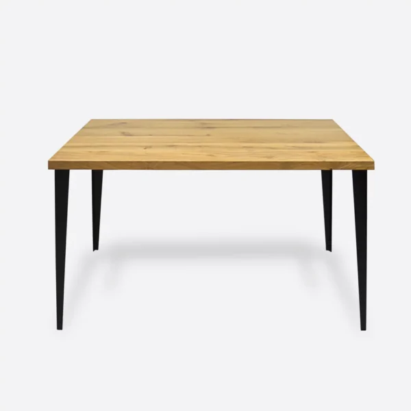 Modern oak table with a black base - VIVA
