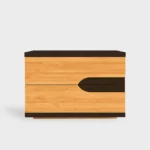 Bedside table with drawers made of solid wood for the bedroom LAGOS