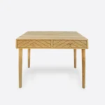 Oak desk with milled drawers AXEL II