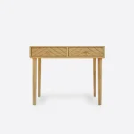Oak desk with milled drawers AXEL II