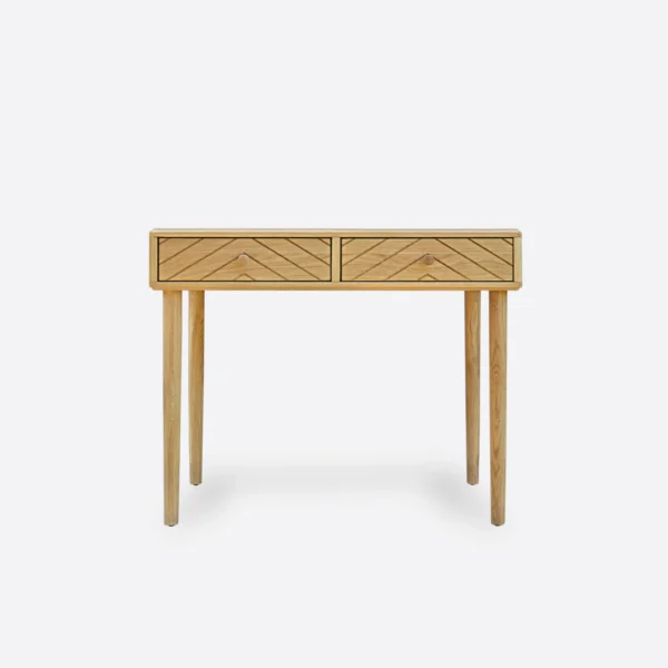 Oak desk with milled drawers AXEL II