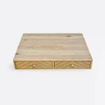Oak desk with milled drawers AXEL II