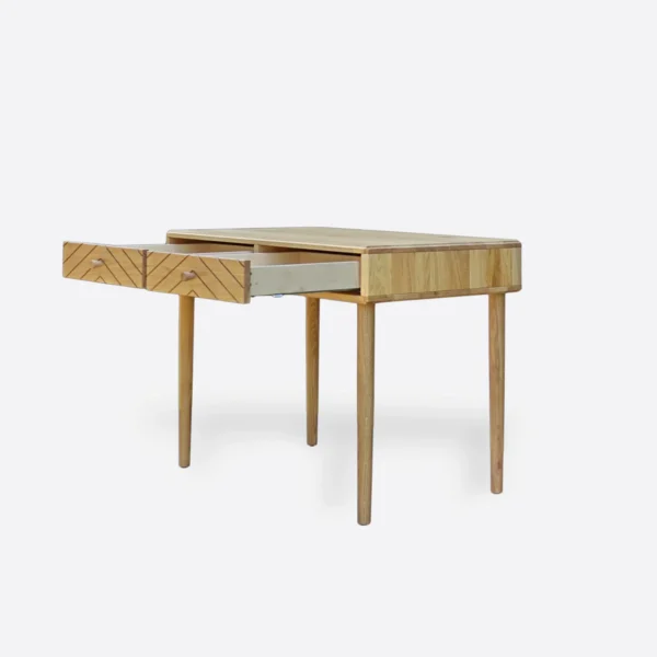 Oak desk with milled drawers AXEL II