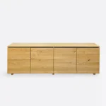 Komoda dębowa z półkami  do salonu, sypialni