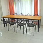 Stół z dębowym blatem rozkładany ATTON - realizacja