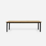 ATTON extendable table with oak top - 2 extensions