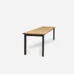 ATTON extendable table with oak top - 2 extensions