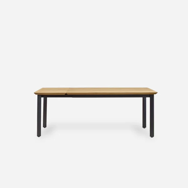 ATTON extendable table with oak top - 1 extension