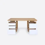 Desk with wooden top and drawers DORIS I - Image 7