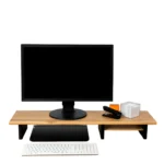 Monitor shelf desk wooden extension