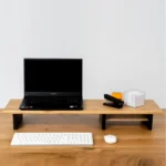 Monitor shelf desk wooden extension