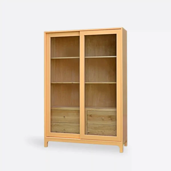Modern display cabinet with glass sliding fronts COSTA