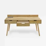 Wooden desk on legs made of solid wood AXEL III