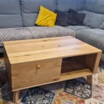 Oak coffee table for the NESS living room - realization