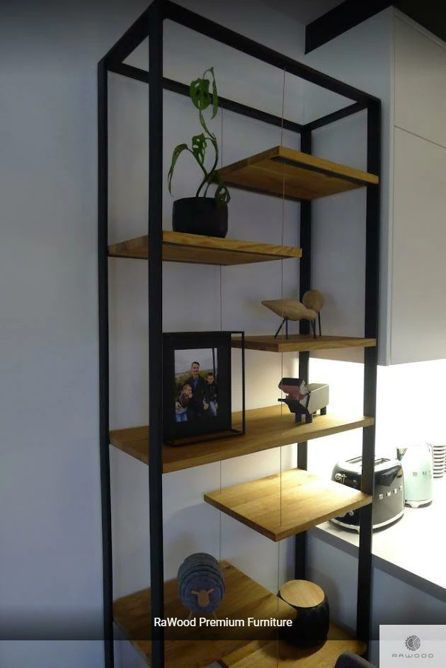 regał industrialny do salonu
