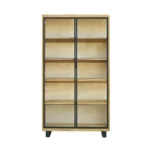 Oak display cabinet with shelves DELIO III - Image 2