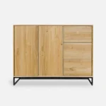 Loft style oak chest of drawers MERIS IV (1)
