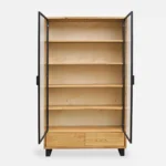 Wooden showcase with loft-style drawers for the living room DELIO IV (1)