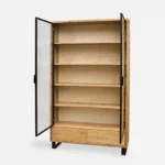 Wooden showcase with loft-style drawers for the living room DELIO IV (2)